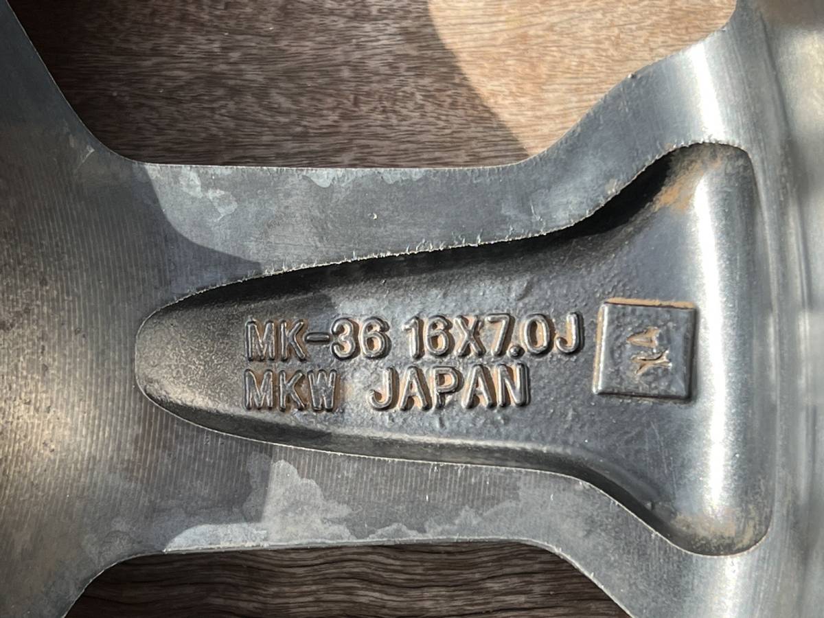 ホイール】【MKW MK-36 4本セット】 16X7.0J 5穴 114.3 タイヤ ホイール】【MKW MK-36 4本セット】 16X7.0J 5穴 114.3 タイヤ