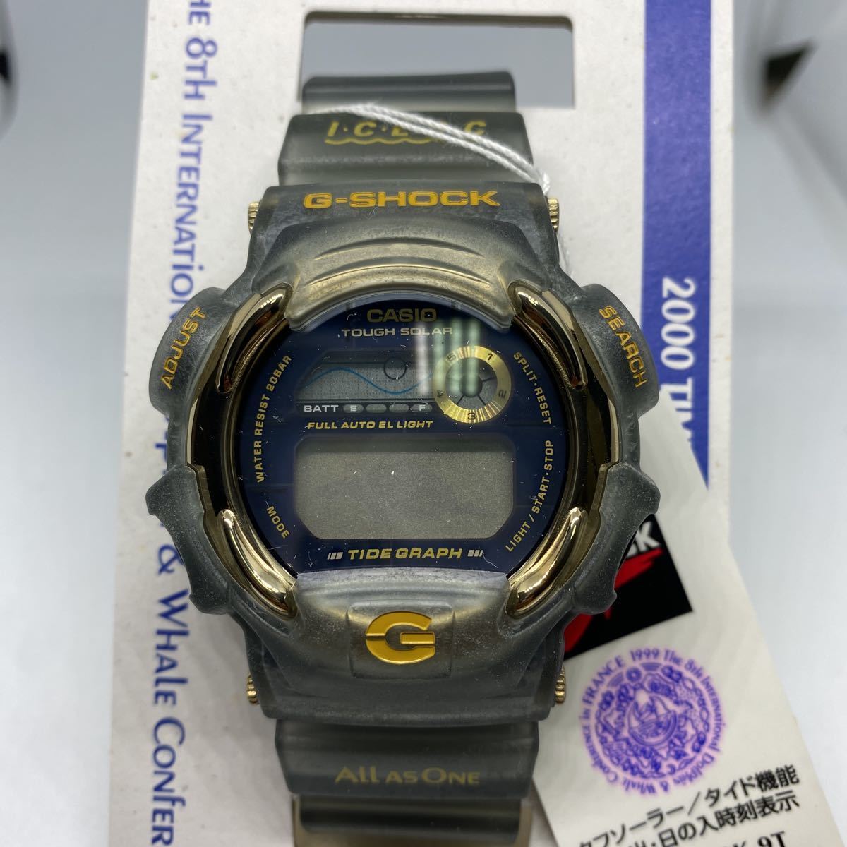 Неиспользованный G-Shock DW-9700K-9T Dolphin Whale Model Gold Titan 8th