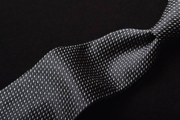 [TI1311]黒ドット ジョルジオアルマーニ黒ラベル ネクタイ シルク製　 新品