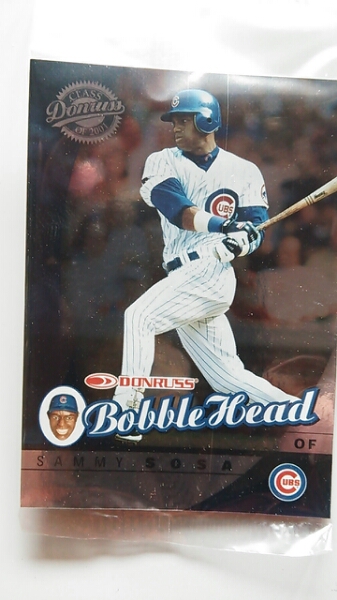 Donruss class of 2001 ボブルヘッド＆カード Sammy Sosa_画像2