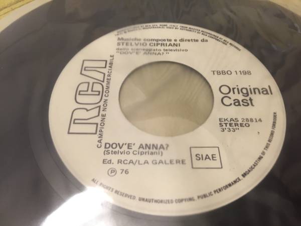 7~ DOV\' E ANNA? ( stereo ruby ochip rear -ni/ Italy record )