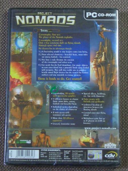 Project Nomads (CDV) PC CD-ROM