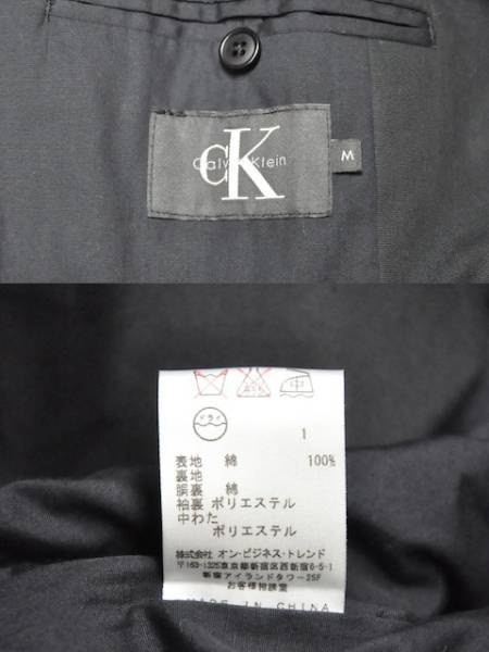 Calvin Klein カルバンクライン コート ブラック M_画像3