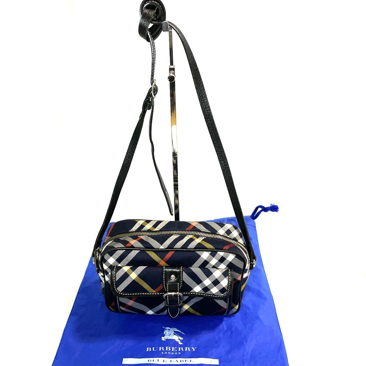美品 BURBERRY BLUE LABEL ショルダーバッグ バーバリーブルー 美品 BURBERRY BLUE LABEL ショルダーバッグ バーバリーブルー