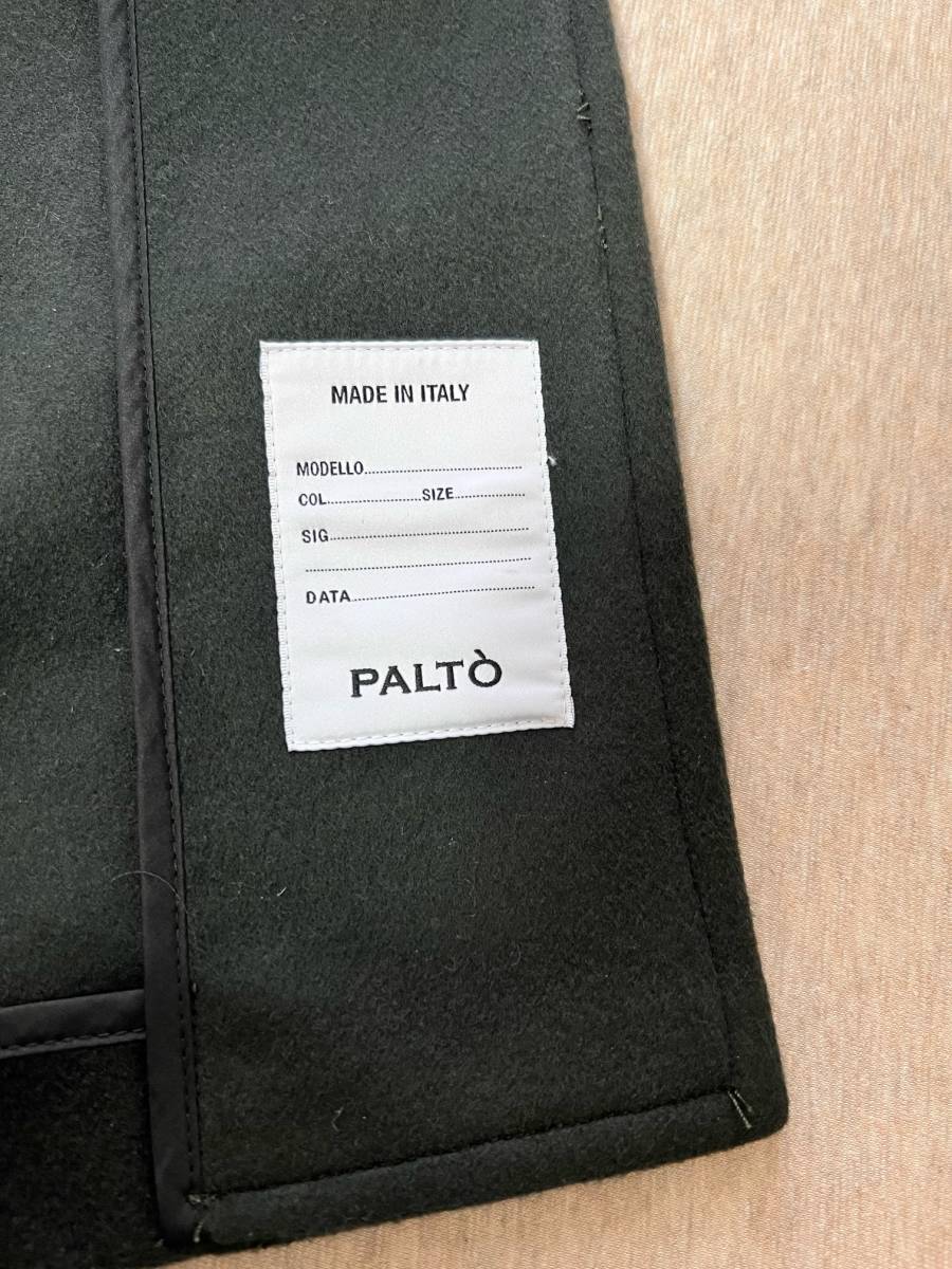 パルト PALTO ステンカラーコート グリーン カシミア 46サイズ 新品 