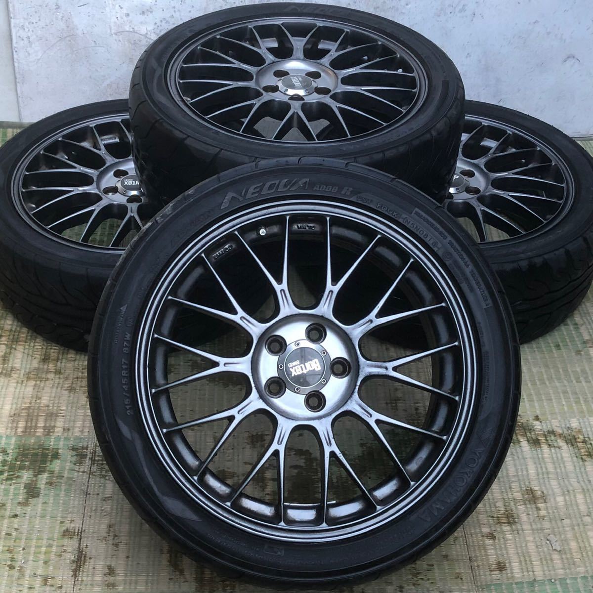 JAPAN MADE。ENKEIエンケイ BORTEX 17インチ 7J+48 100 5穴 YOKOHAMA