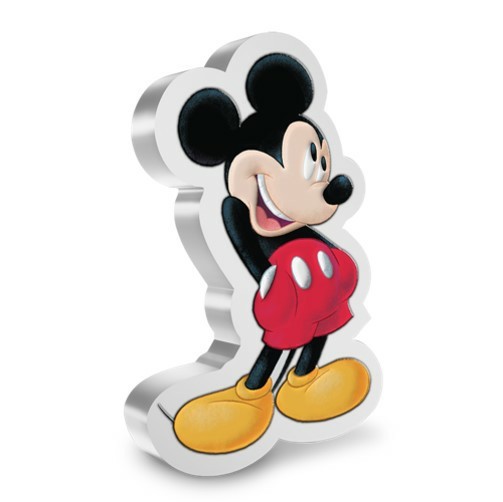 2021 ニウエ ミッキーマウス型 1オンス 2ドル プルーフカラー銀貨