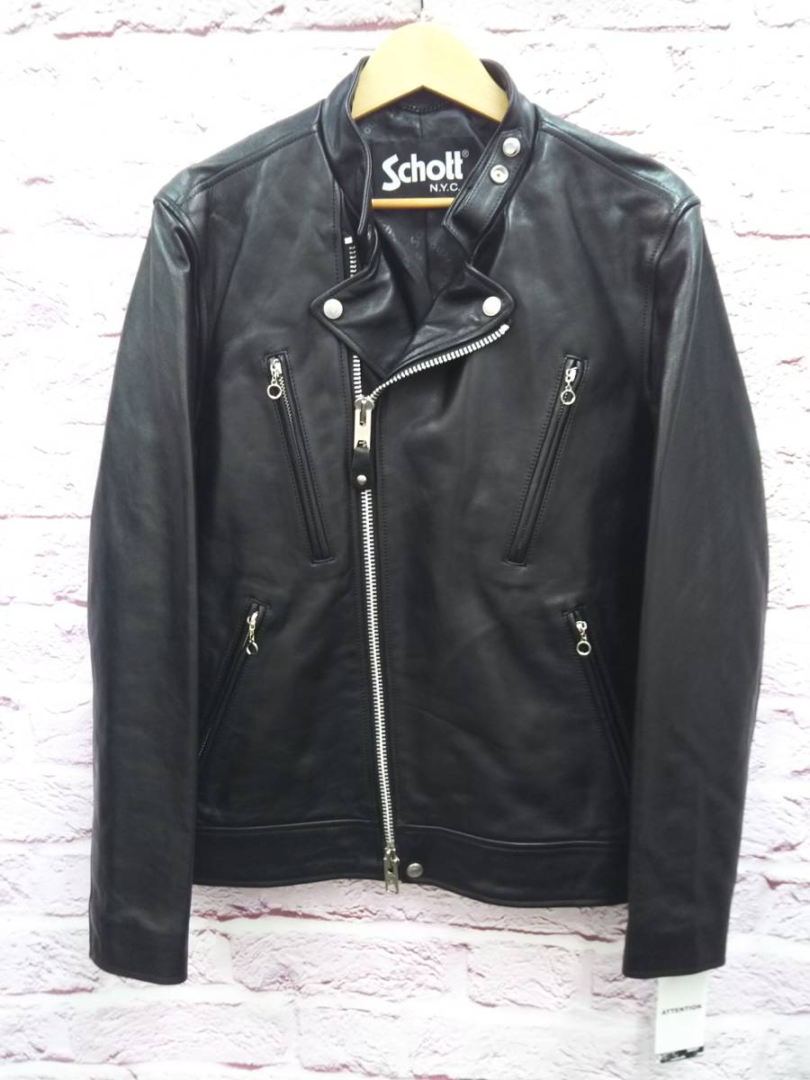 未使用品・タグ付】SCHOTT ◇ダブルライダース ジャケット