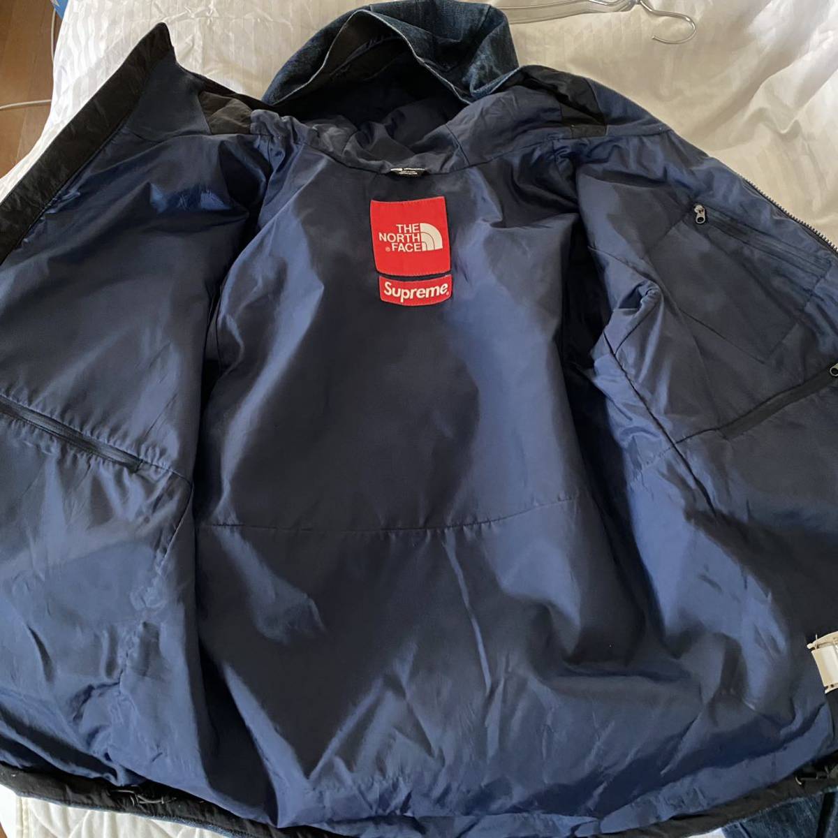 15SS SUPREME × THE NORTH FACE Denim Dot Shot Jacket Sサイズ 15SS SUPREME × THE NORTH FACE Denim Dot Shot Jacket Sサイズ