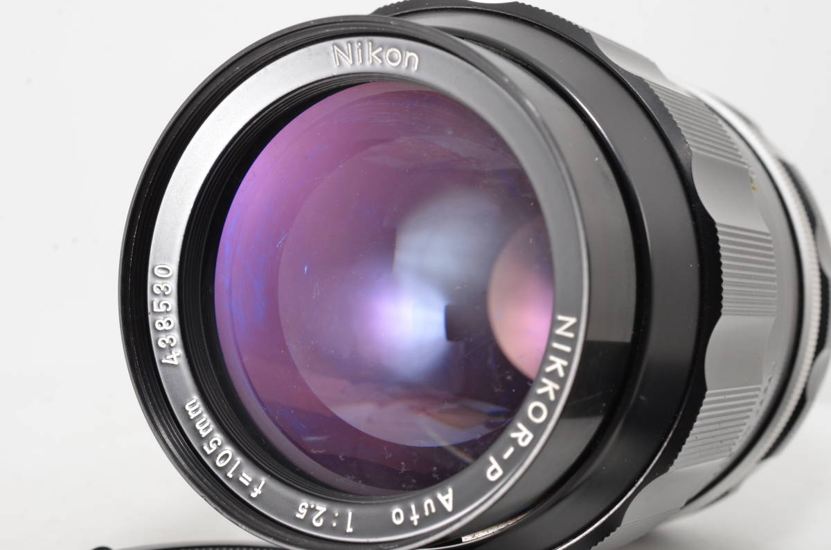 ニコン Nikon 105mm f2.5 nikkor-P 非AI【付属品多数】#2025