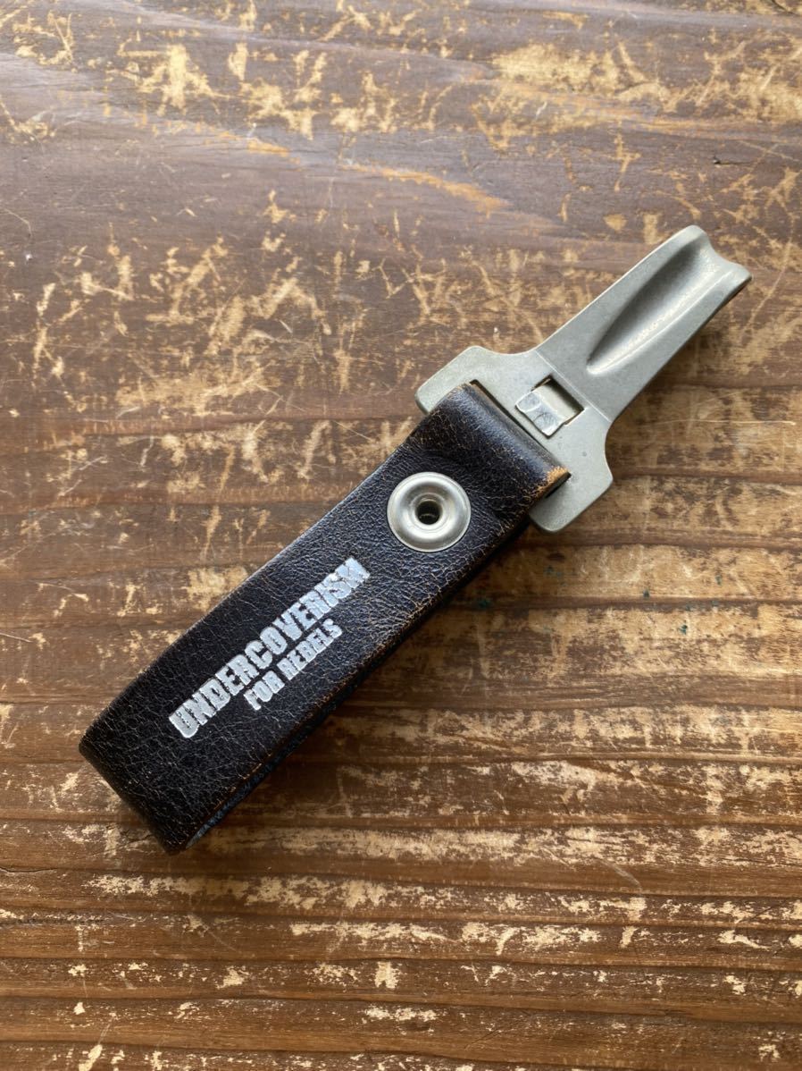 【美品 アンダーカバー UNDERCOVER レザー ベルトループ キーホルダー ベルトフック UNDERCOVERISM 685 artscabut期 jonio】