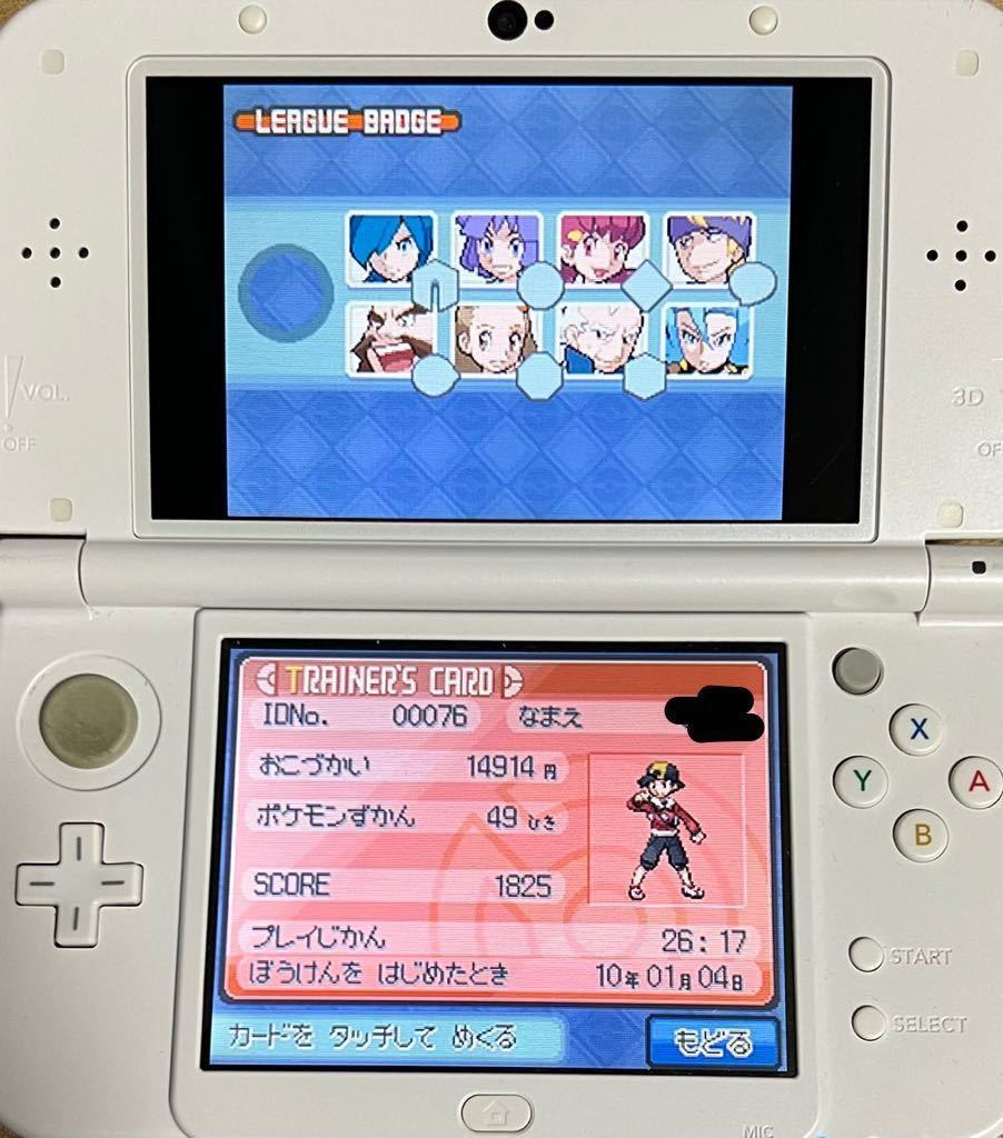 PayPayフリマ|【動作確認画像有り】 DS ポケットモンスター ハート ...
