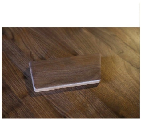 【Half/ハーフ】【2素材】木製キーボードリストレスト,メカニカルゲーミングキーボード用滑り止めマットパッド付き_One handed Walnut