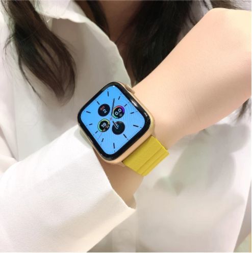 【42mm or 44mm_6-10】レザーループ用時計バンド磁気スマートウォッチブレスレットApple Watch_画像4