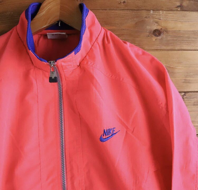  ultra rare *80s~90s Vintage NIKE Nike JAPAN Japan representative NEC nylon jacket men's XL size jersey Vintage 