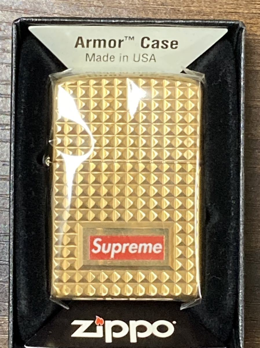 zippo supreme GOLD Diamond cut  2017年製