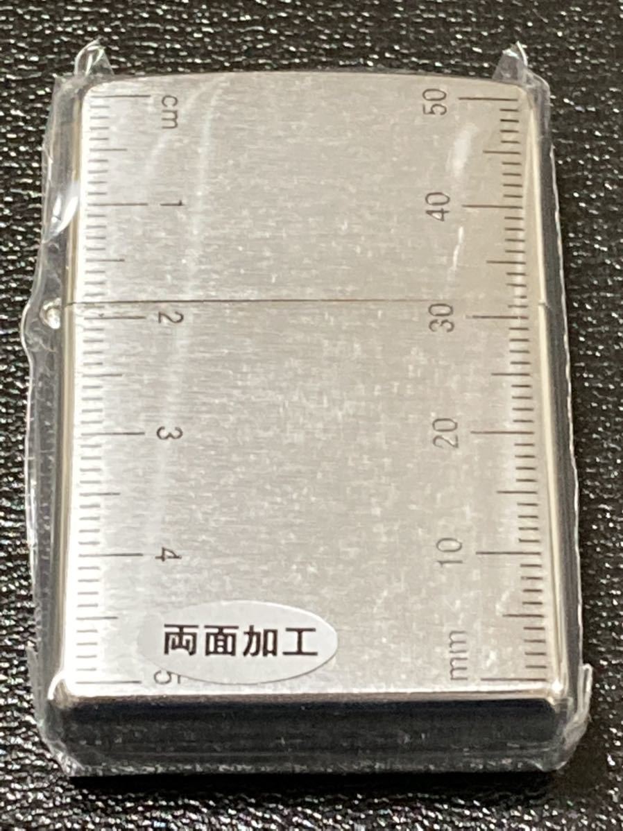 zippo inch 両面加工 2006年製 定規 1インチ シルバー silver｜PayPayフリマ