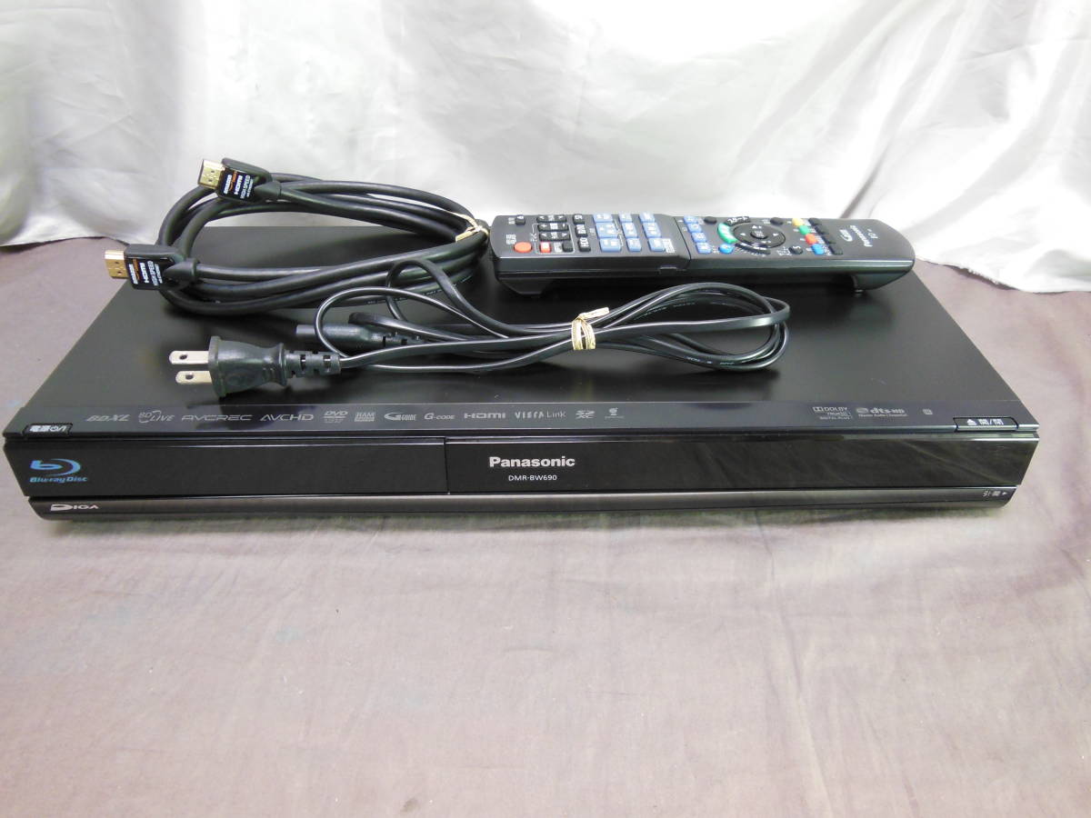 パナソニック/ Panasonic DMR-BW690 500GB 11年／ 動作品 良好 2番組