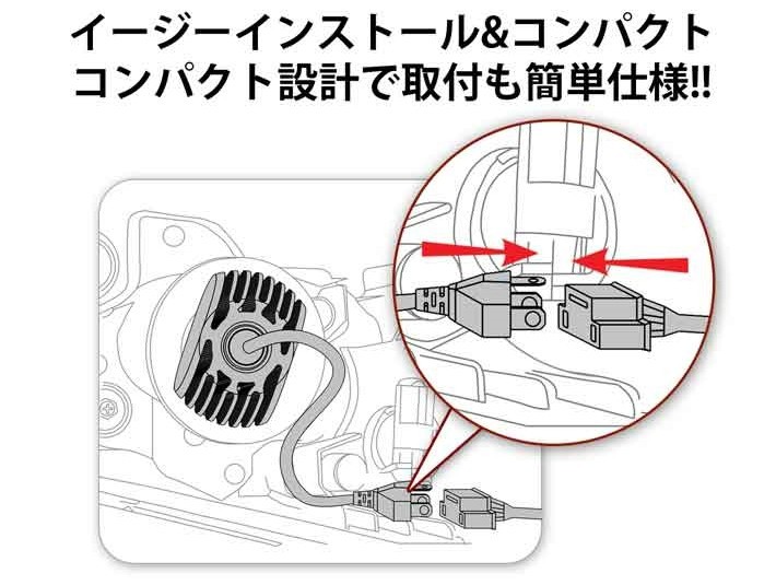 送料無料 S スパーキー S221G.231G H12.09～H15.09 H4 HI/Lo切替 車種別設定で簡単安心取付 LED 2個セット　車検対応6500k 8000LM_画像6