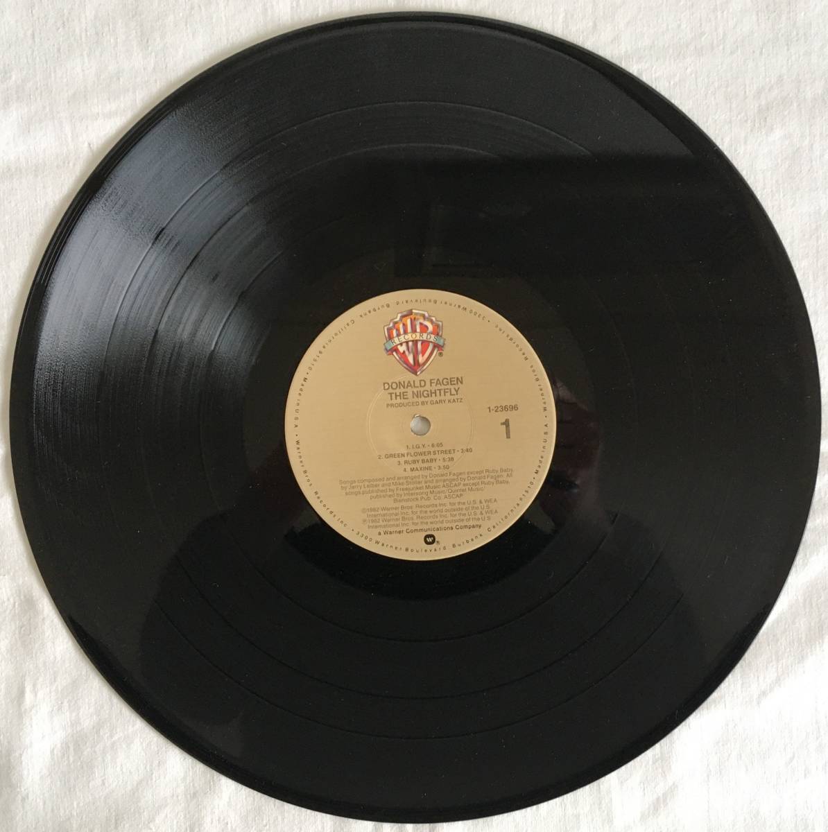 米国盤 LP「DONALD FAGEN/THE NIGHTFLY (ドナルド・フェイゲン/ナイトフライ)」1982年1stプレス オリジナル MASTERDISK RL ２色タイトル_画像5
