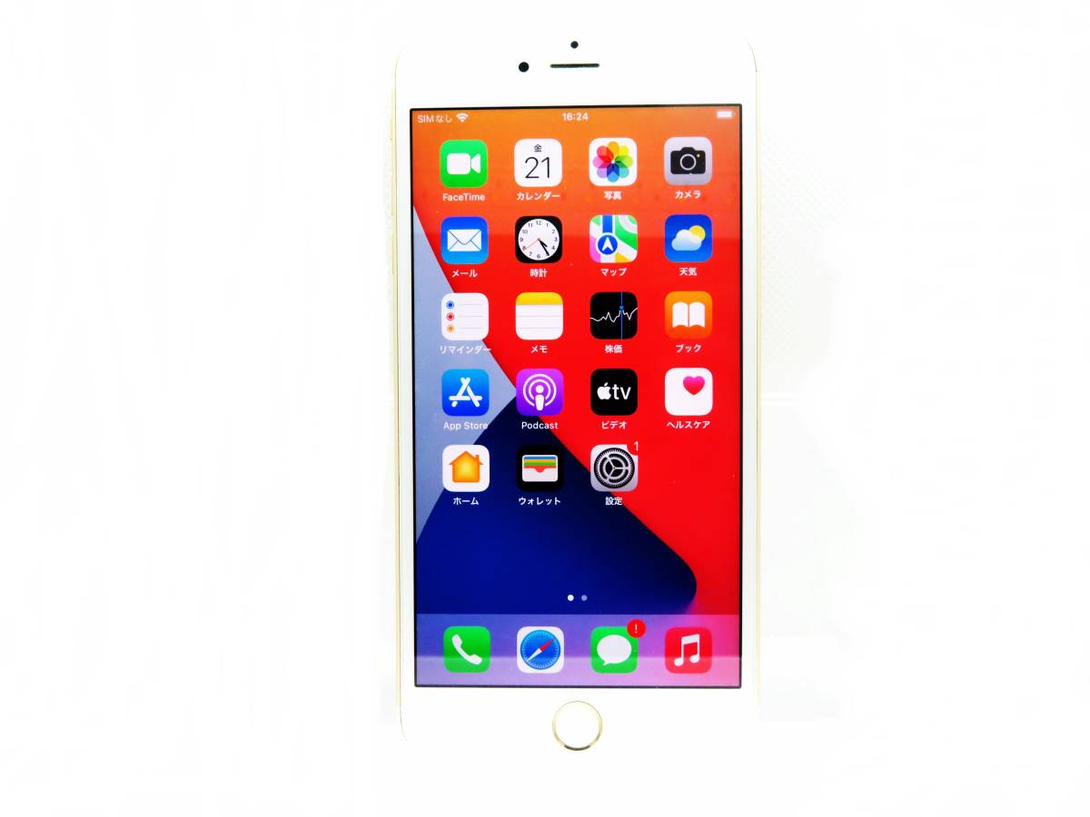 1円 海外版SIMフリー Apple iPhone6s plus 128GB ゴールド シャッター 