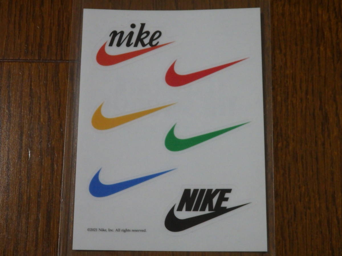 即決☆非売品！限定！♪新品 NIKE ナイキスニーカー スウッシュ SWOOSH 50周年記念 ステッカー シール AIR FORCE 1 エアフォース１♪25周年_画像1