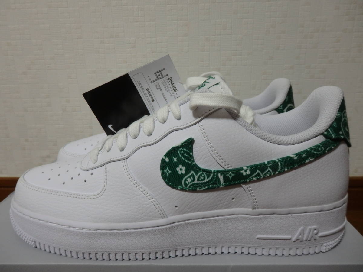 即決☆レア！限定！♪新品 NIKE ナイキスニーカー WMNS AIR FORCE 1 LOW '07 エアフォース１ ロー ペイズリー 27.0cm♪25周年記念♪40周年