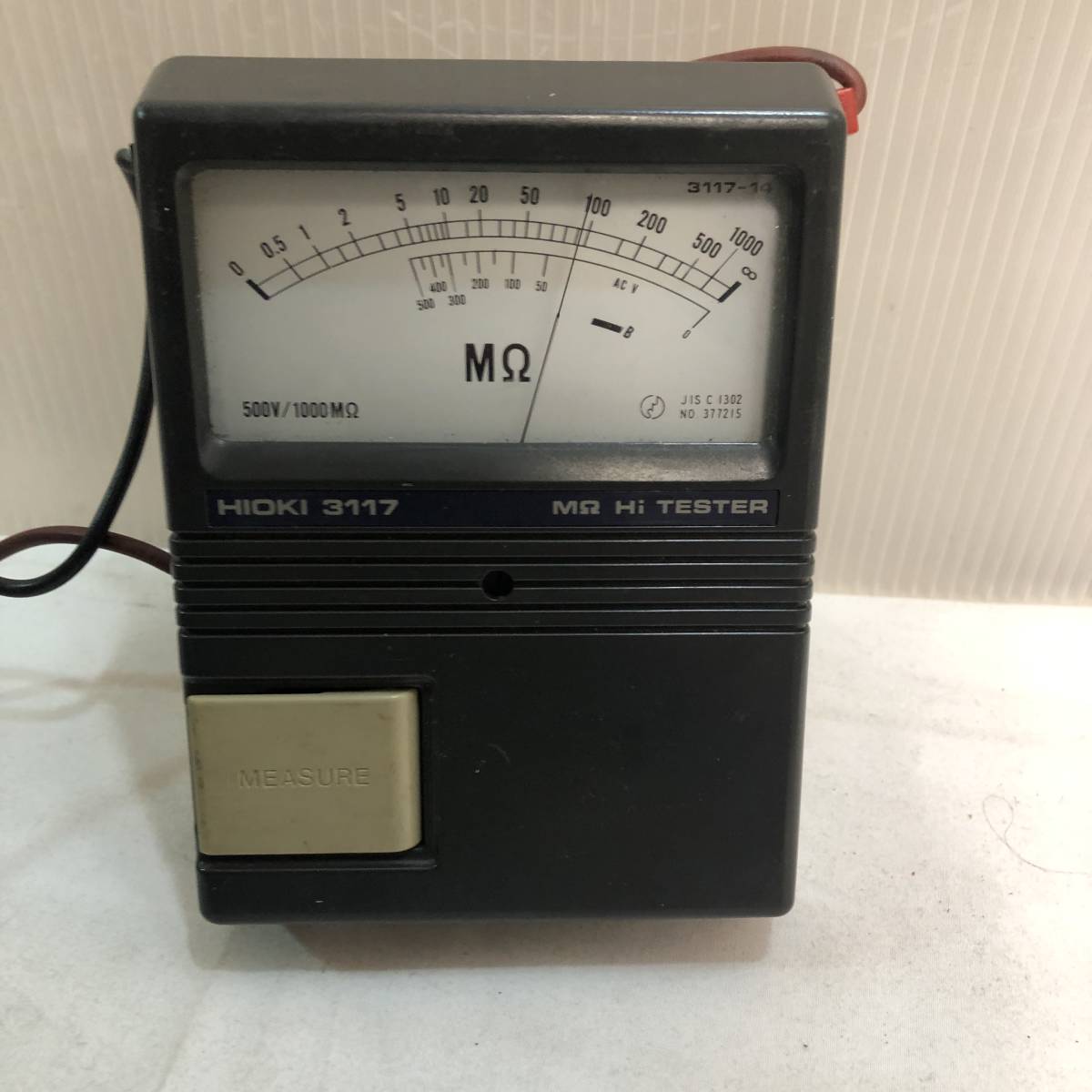 Yahoo!オークション - 日置電機 HIOKI 3117-14 電池式 絶縁抵抗 Yahoo!オークション - 日置電機 HIOKI 3117-14 電池式 絶縁抵抗