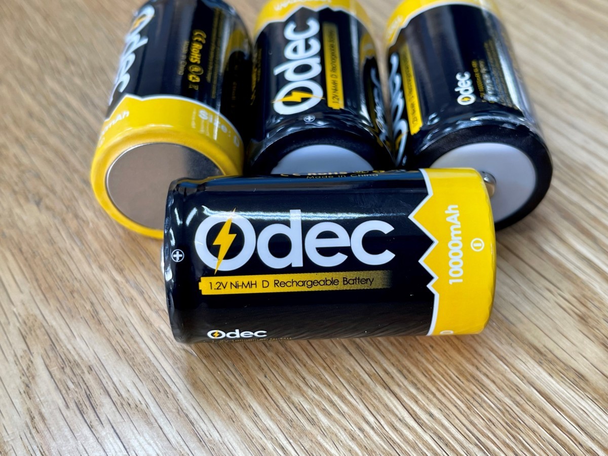 Odec 充電式 ニッケル水素電池 単2形 4個パック 1.2V 10000mAh Ni-MH 約1200回使用可能 充電池 サイズD_画像8