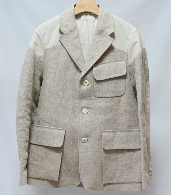 Nigel Cabourn AUTHENTIC ナイジェルケーボン 英国製 MAROLLY JACKET LINEN リネン マロリー ジャケット48 Ventile ベンタイル_画像1