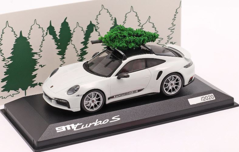 ミニチャンプス PMA 1/43 ポルシェ 911 (992) Turbo S Christmas