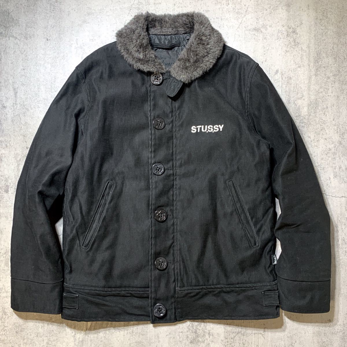 ヤフオク! - レア Stussy ステューシー N-1 デッキジャケット...