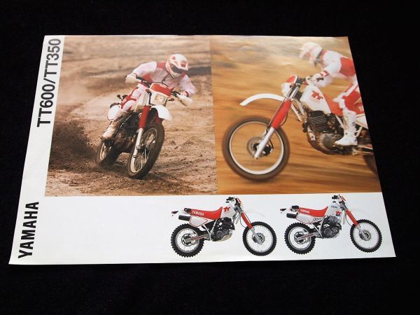 ヤマハ　ＴＴ６００・３５０　 ９０年？　希少輸出用・カタログ良品・送料込み！_画像1