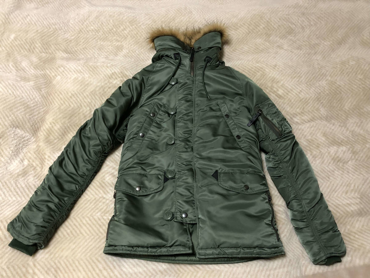 1円スタート】AZ by jun hashimoto ALPHA INDUSTRIES N-3B サイズS