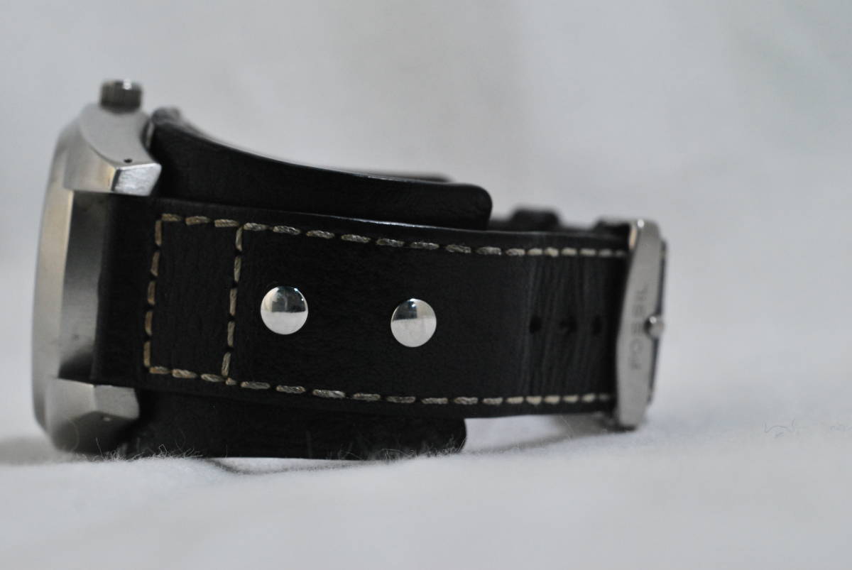 FOSSIL】 フォッシル BIG TIC BG-2065 漢数字 レザーベルト FOSSIL】 フォッシル BIG TIC BG-2065 漢数字 レザーベルト