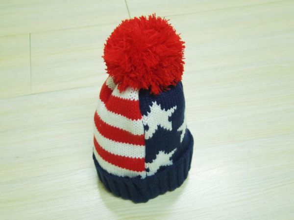アメリカ国旗 ボンボンニットキャップ 帽子_画像7