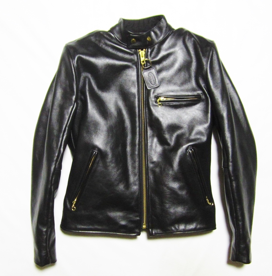 ○454538 VANSON バンソン ○シングルライダースジャケット サイズ42
