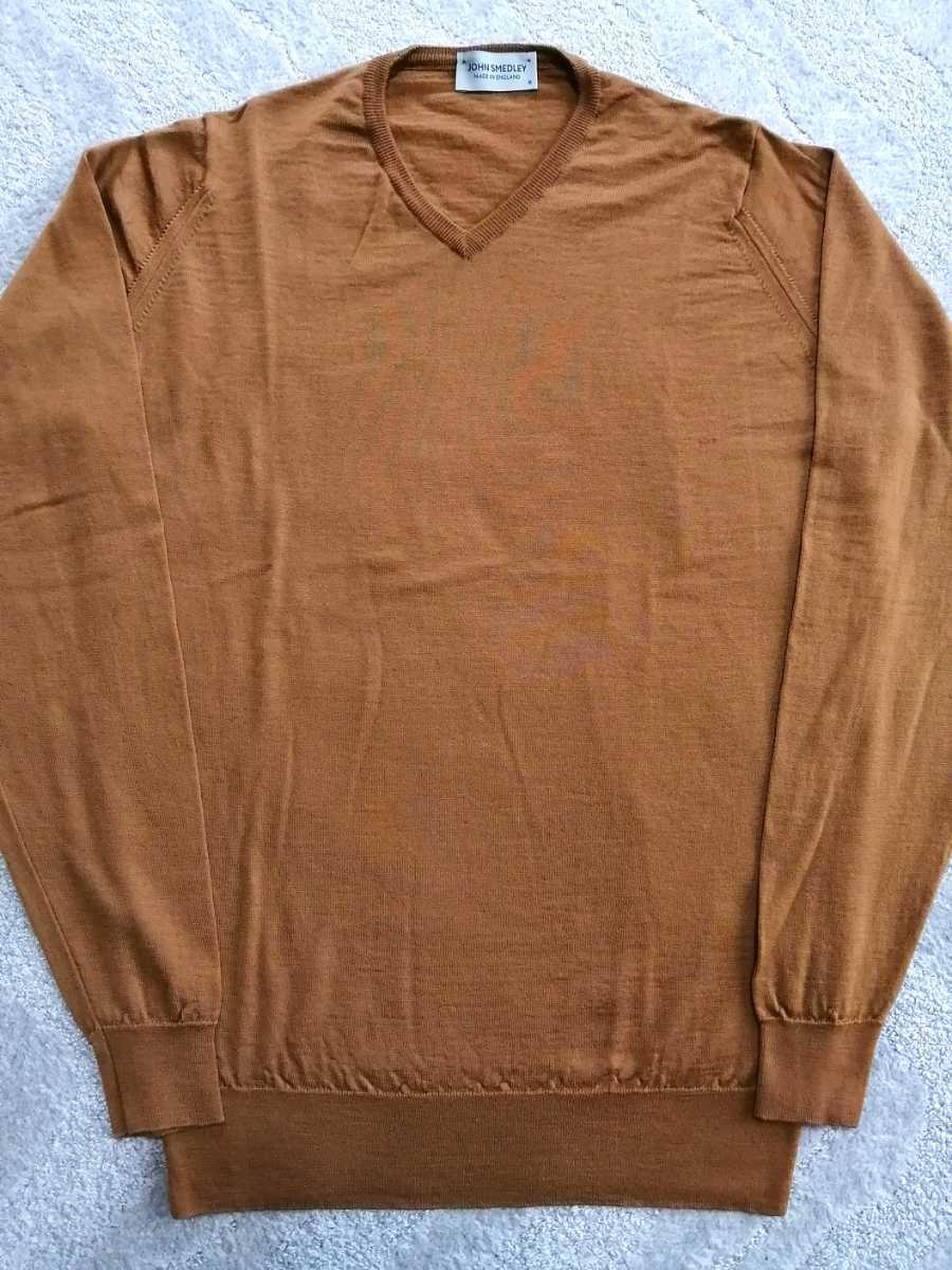 美品】JOHN SMEDLEY ジョンスメドレー メリノウール 30G ニット