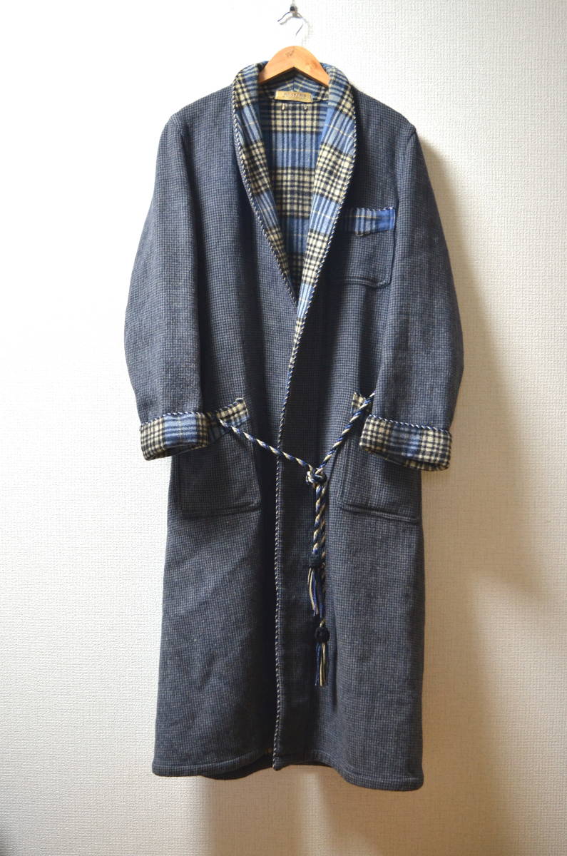 希少/40年代/Meakers Of Piccadilly/Smoking Gown/ビンテージ/ウール