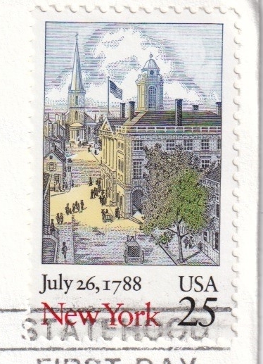 [FDC] New York .200 year (1988 year )( America ) real .t2788
