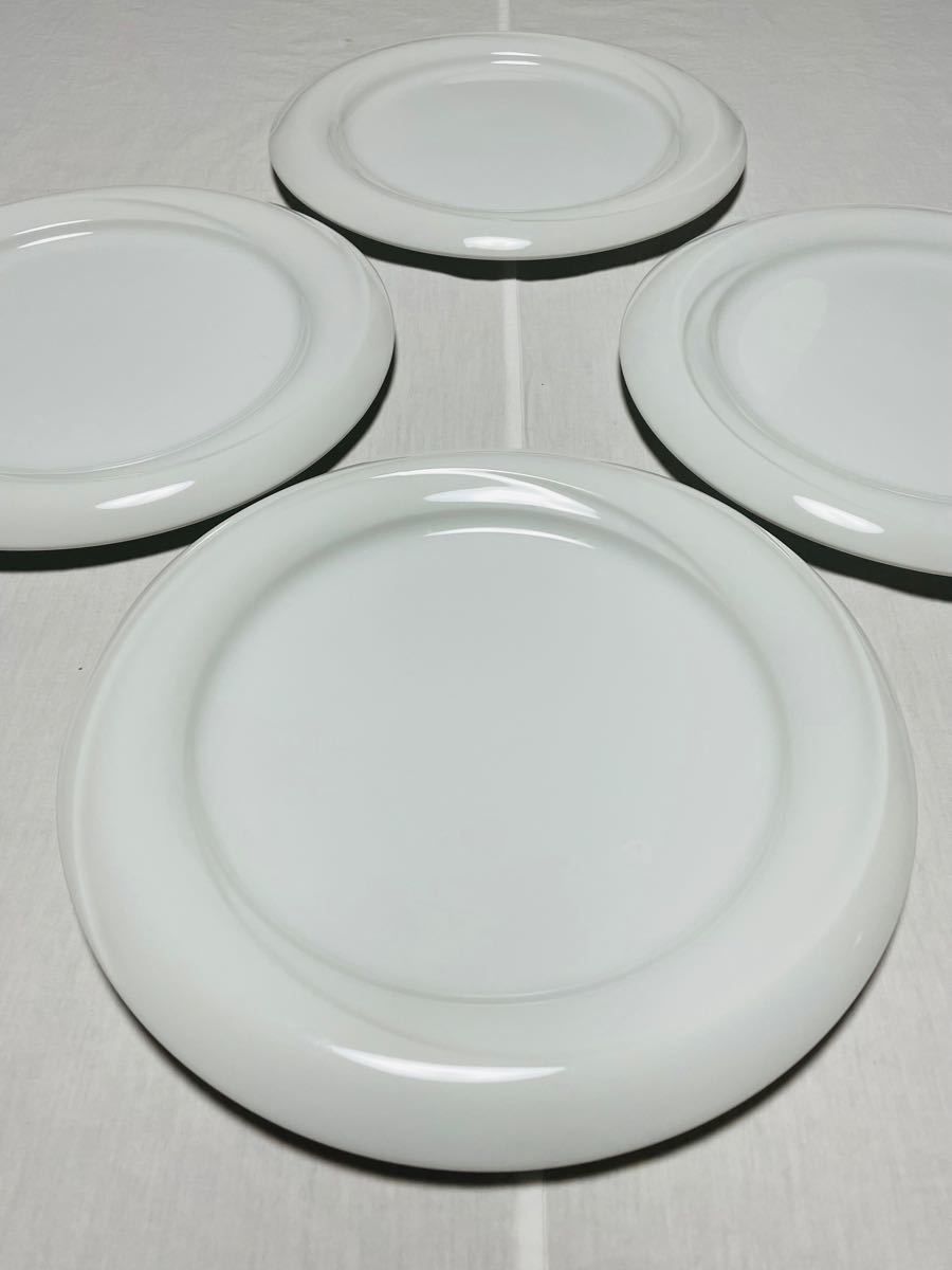 【国産高級白磁】ELITE エリート　リビエラホワイト　ディナー皿　新品4枚 27.5センチ