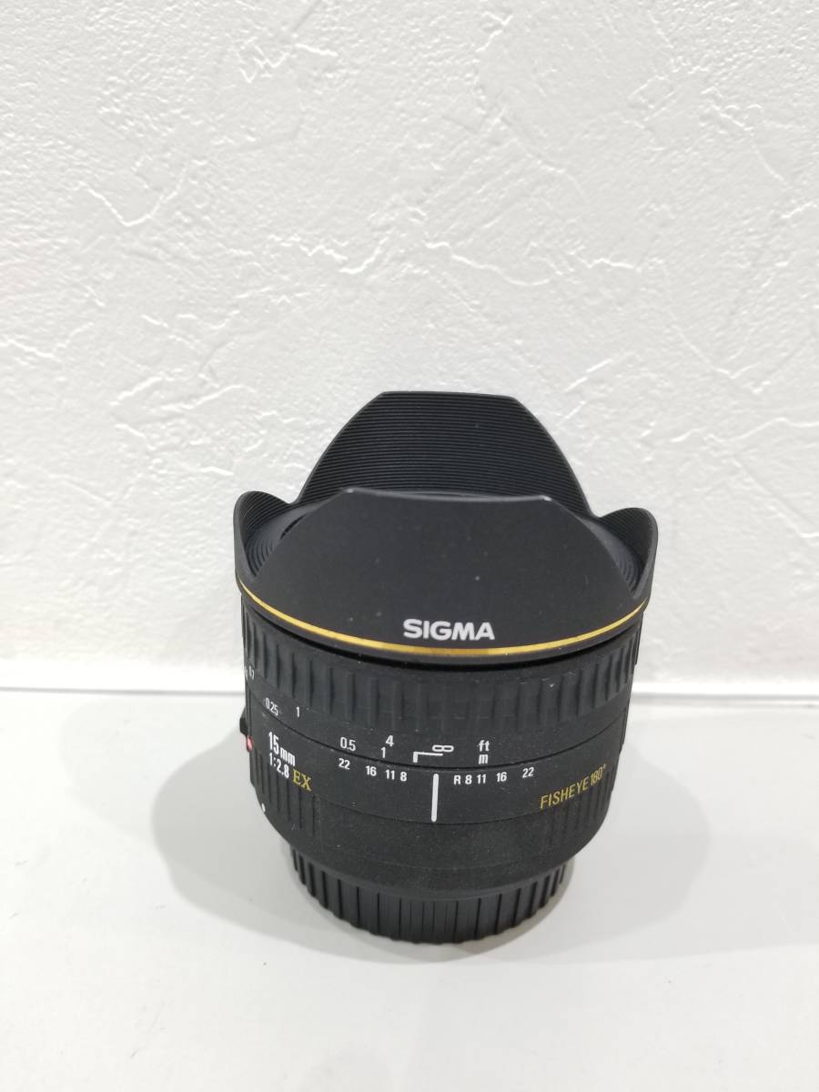 □【39680】1スタ激安☆SIGMA 15mm F2.8 EX FISHEYE 180° 魚眼レンズ