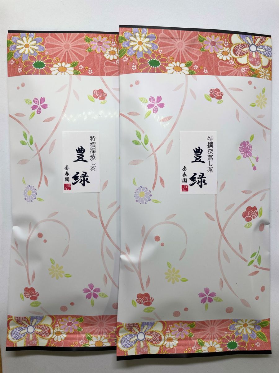 〓RS〓深蒸し煎茶ゆたかみどり「100g×２袋」クリックポスト便・送料200円_画像1