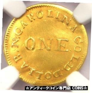 流行に  シルバー 銀貨 金貨 アンティークコイン #5904 G$1 Dollar Gold Bechtler C. 1834-37 その他