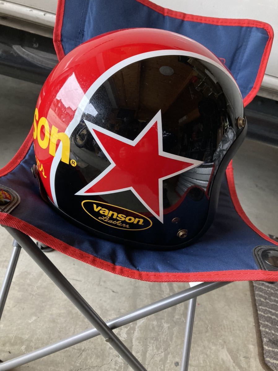 ジェット ヘルメット バンソン スター vansonLサイズかな 革ジャン レザージャケット STAR 4