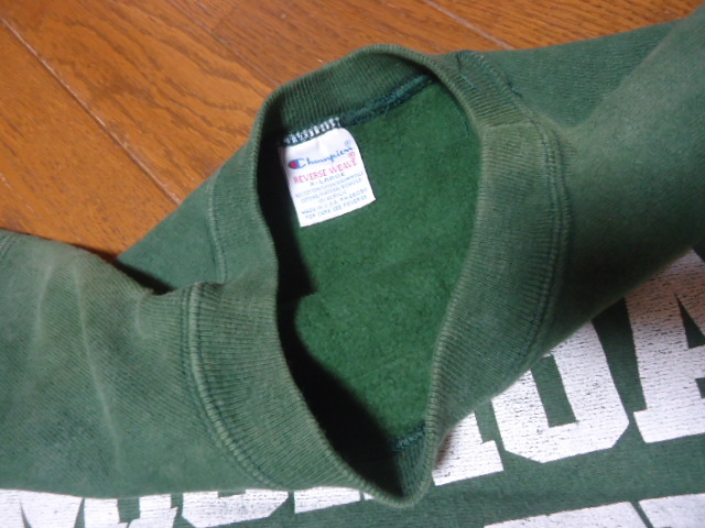 XL/ビンテージ90s/ミシガン大学/トリコ刺繍タグ/チャンピオンChampion/リバースウィーブ/トレーナー/スウェット/パーカー/グリーン_画像4