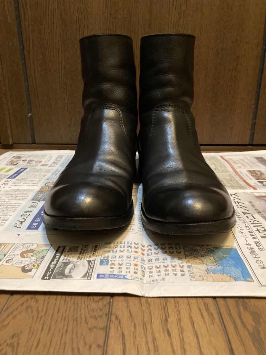 美品】日本製 PADRONE バックジップブーツ黒41パドローネ ブーツ