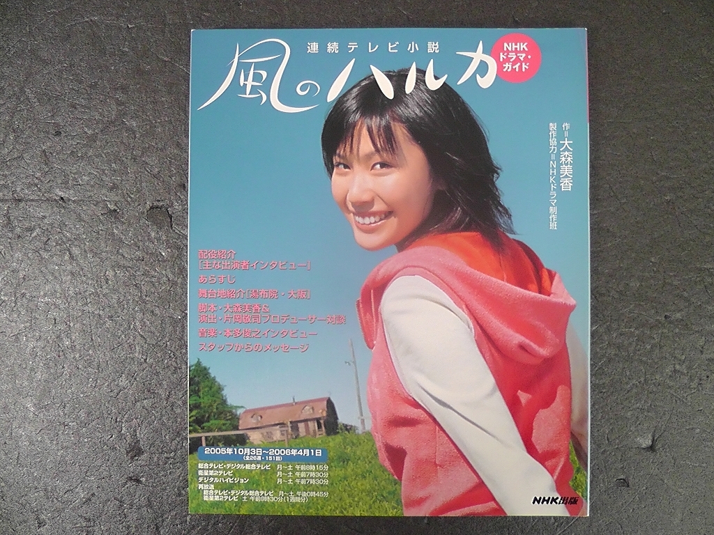 Nhkドラマ ガイド 連続テレビ小説 風のハルカ 05年 関係図 あらすじ 村川絵梨 渡辺いっけい 真矢みき 朝丘雪路 木村佳乃 作品ガイド 売買されたオークション情報 Yahooの商品情報をアーカイブ公開 オークファン Aucfan Com