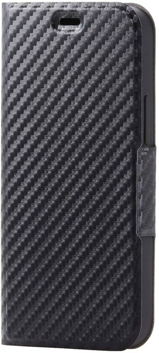  бесплатная доставка * новый товар нераспечатанный товар *ELECOM( Elecom )iPhone 12 mini UltraSlim блокнот type soft кожанный кейс под карбон ( черный )