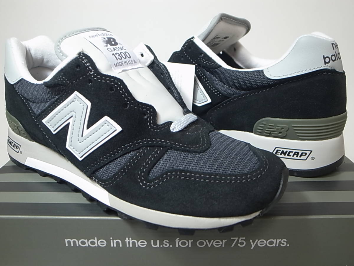 送料無料 即決】NEW BALANCE USA製 M1300AE 23cm US5 新品 ブラック 黒